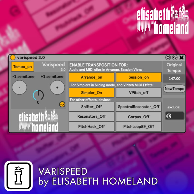 Varispeed MaxforLive Device for Ableton Live by Elisabeth Homeland