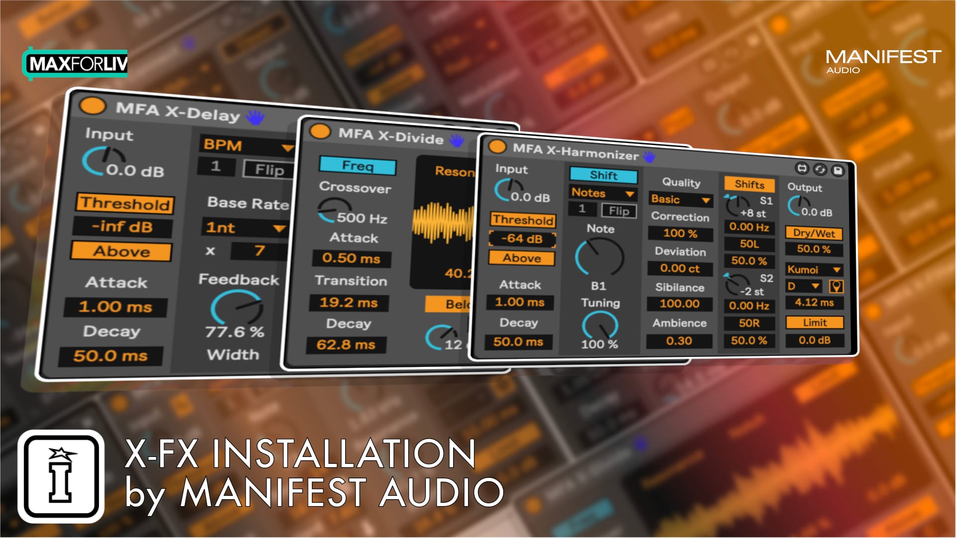 X-FX MaxforLive Devices for Ableton Live by Manifest Audio