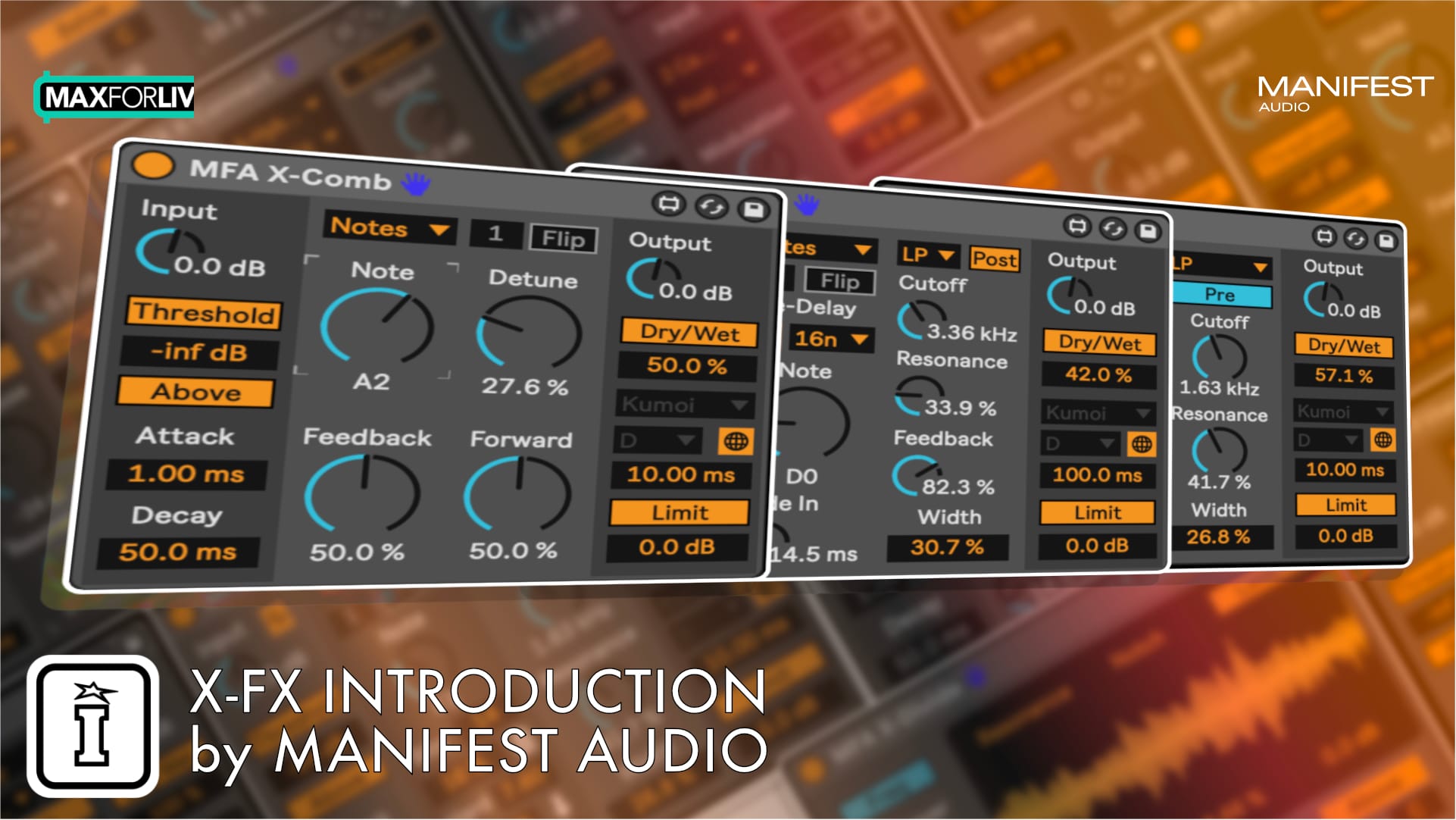 X-FX MaxforLive Devices for Ableton Live by Manifest Audio