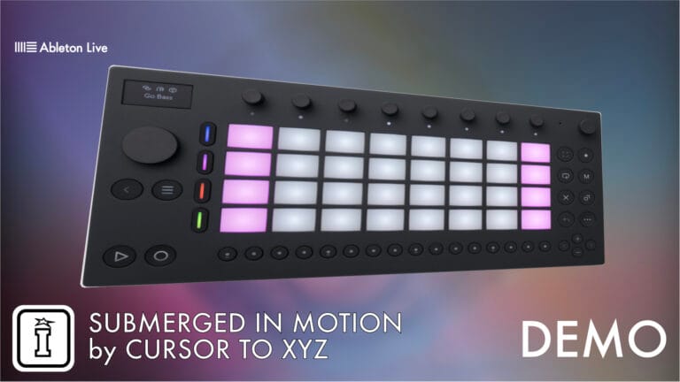 submerged in motion by cursor to xyz