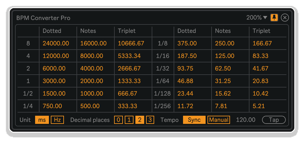 bpm converter pro by killihu
