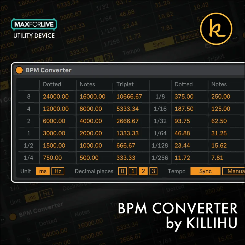 bpm converter by killihu
