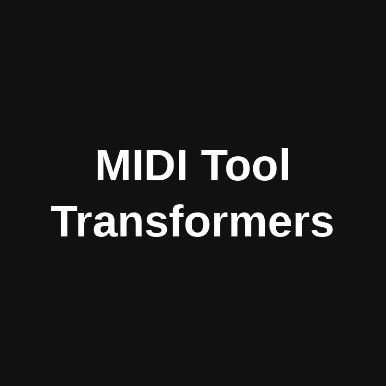MIDI Tool Transformers