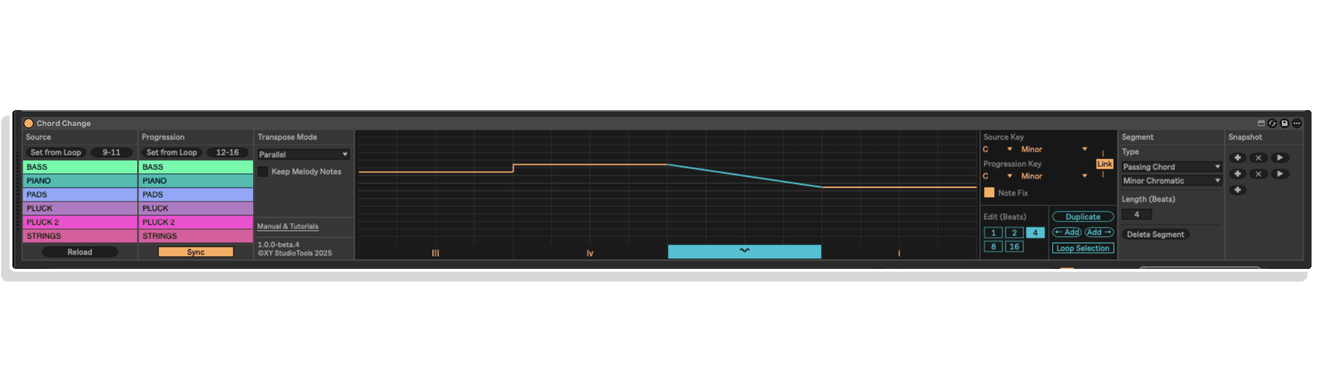 chord change by xy studio tools