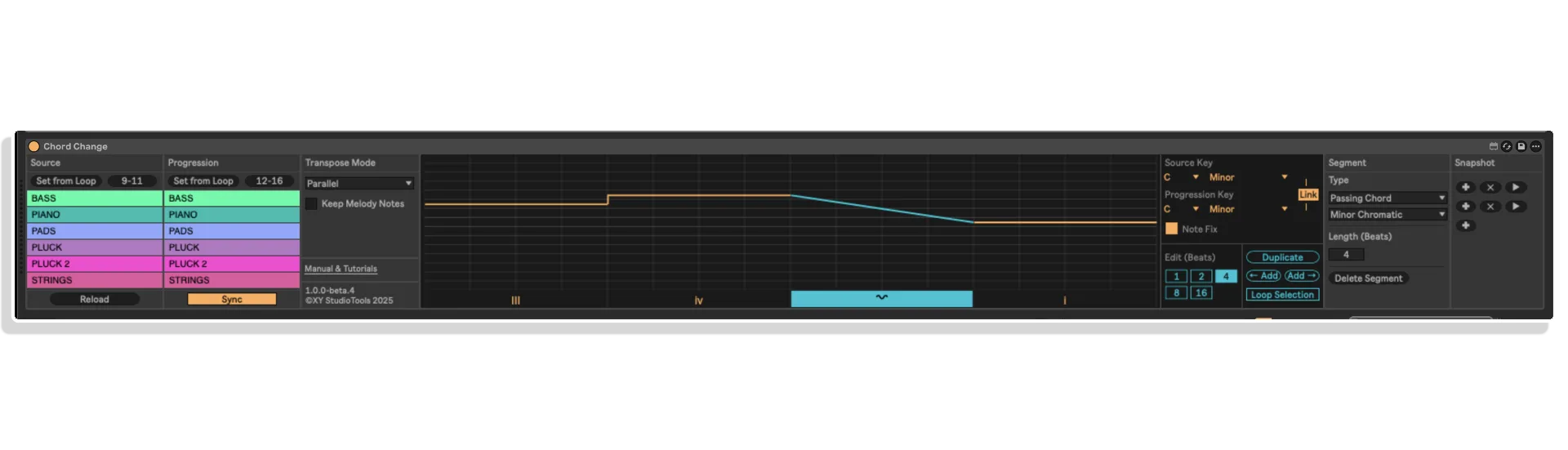 chord change by xy studio tools