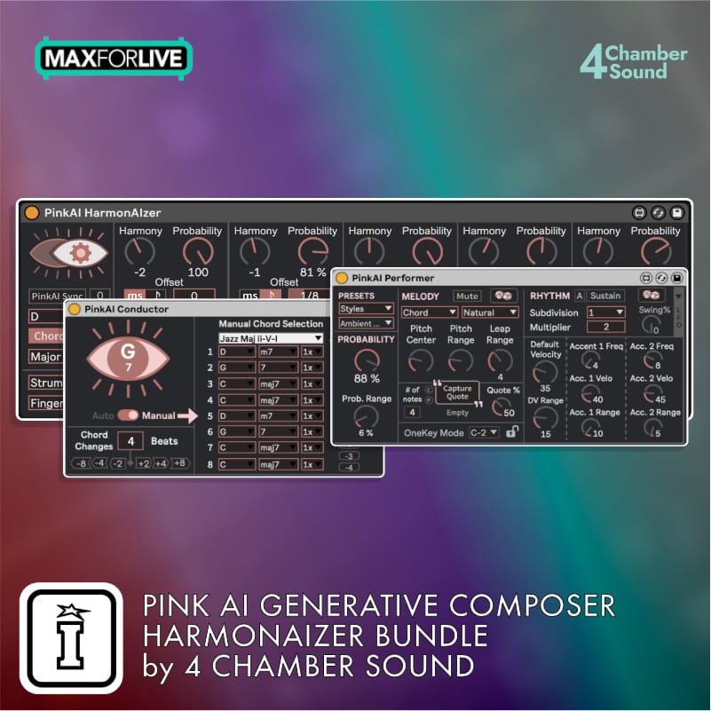 Pink AI Generative Composer & HarmonAIzer Bundle by 4 Chamber