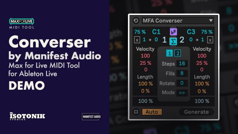 midi toolset 002 by manifest audio