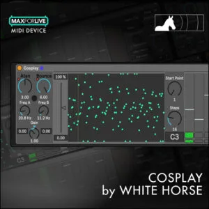 cosplay by white horse
