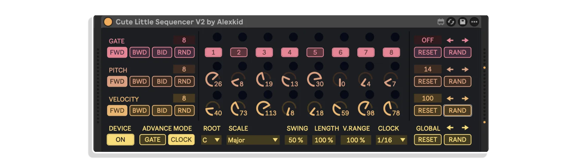 cute little sequencer by alexkid