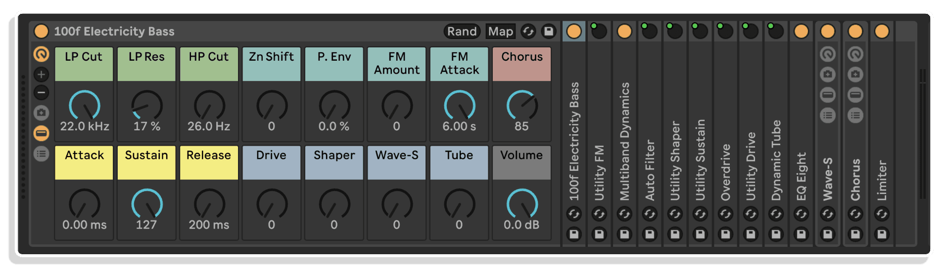 bass 100 f by cluster sound