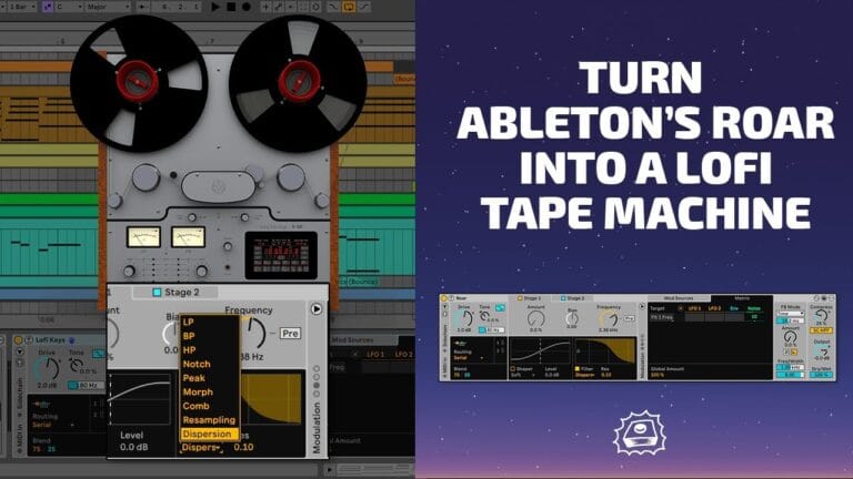 how to turn ableton's roar into a lofi tape machine (boards of canada) + free preset pack