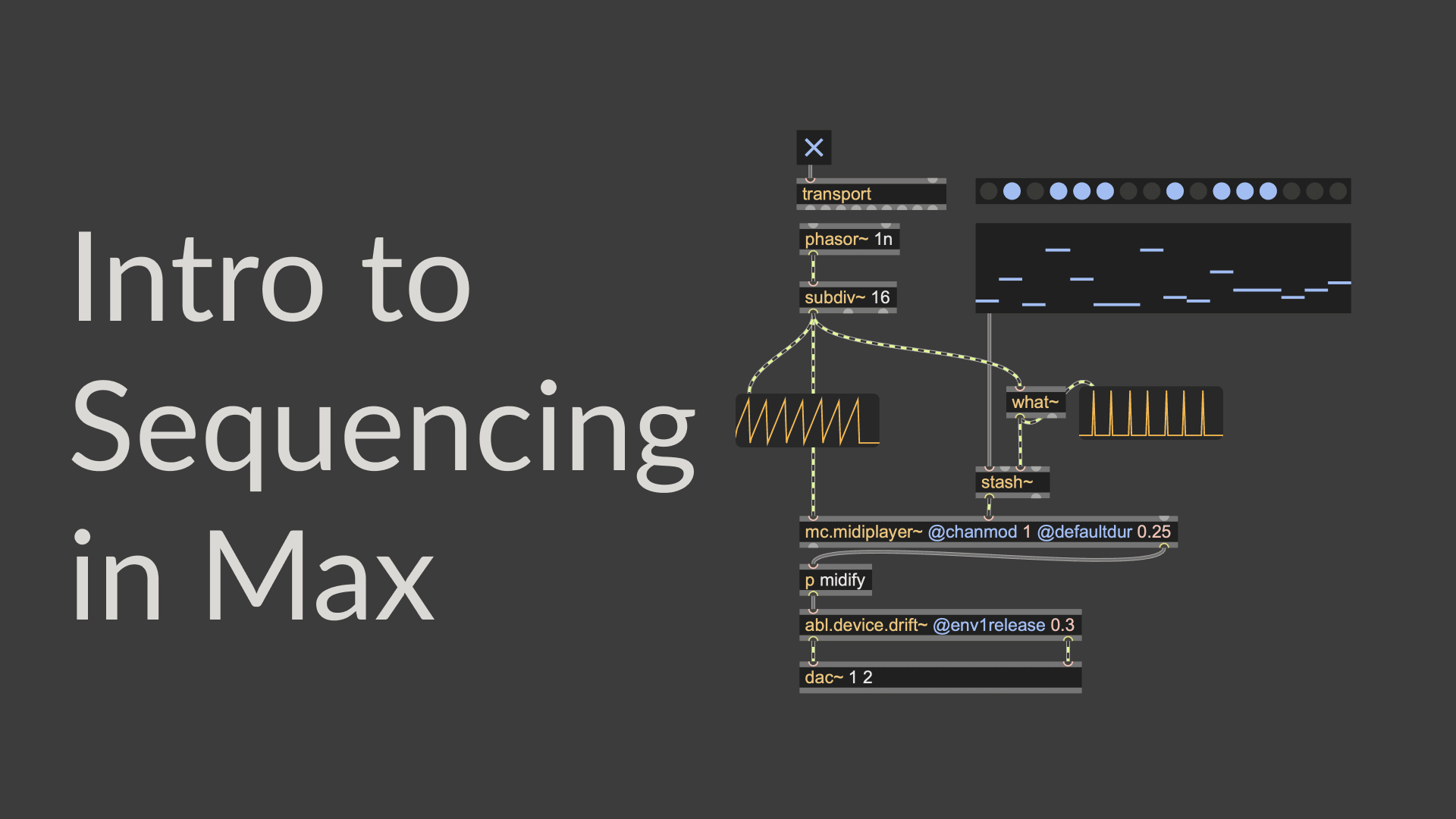 Build a Step Sequencer in Max with Philip Meyer