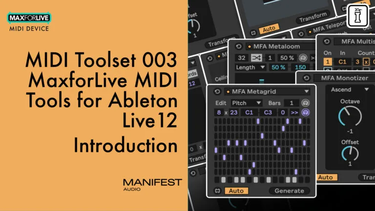 midi toolset 003 by manifest audio