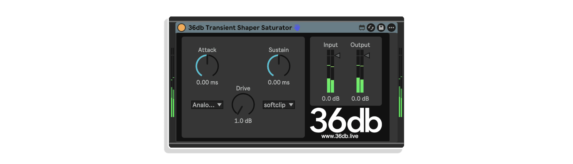 transient shaper saturator by 36db
