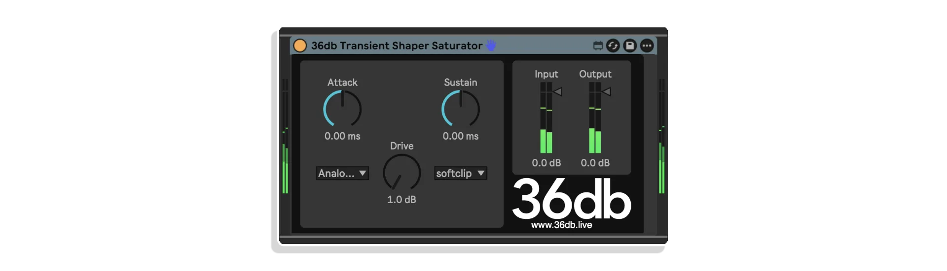 transient shaper saturator by 36db