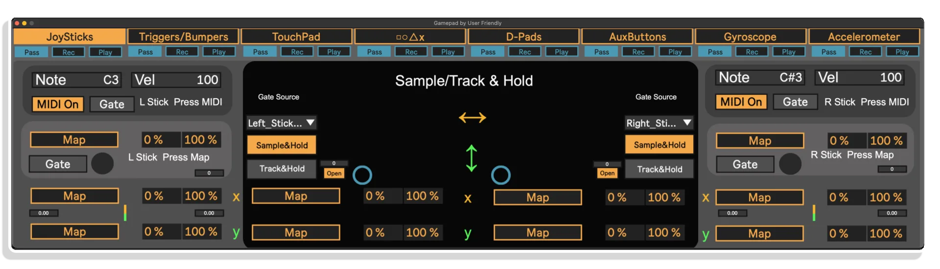 gamepad maxforlive by user friendly