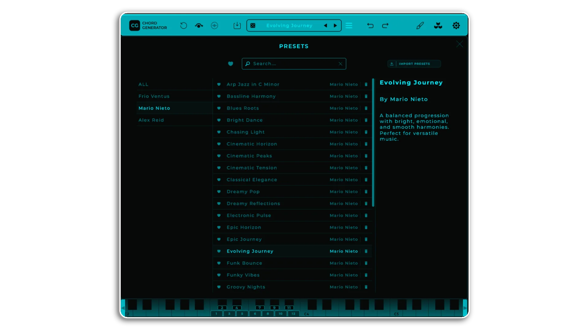 chord generator vst by mario nieto