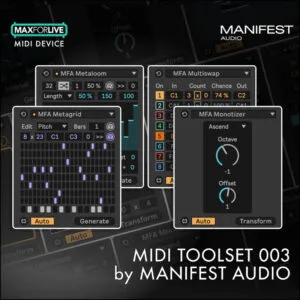 midi toolset 003 by manifest audio