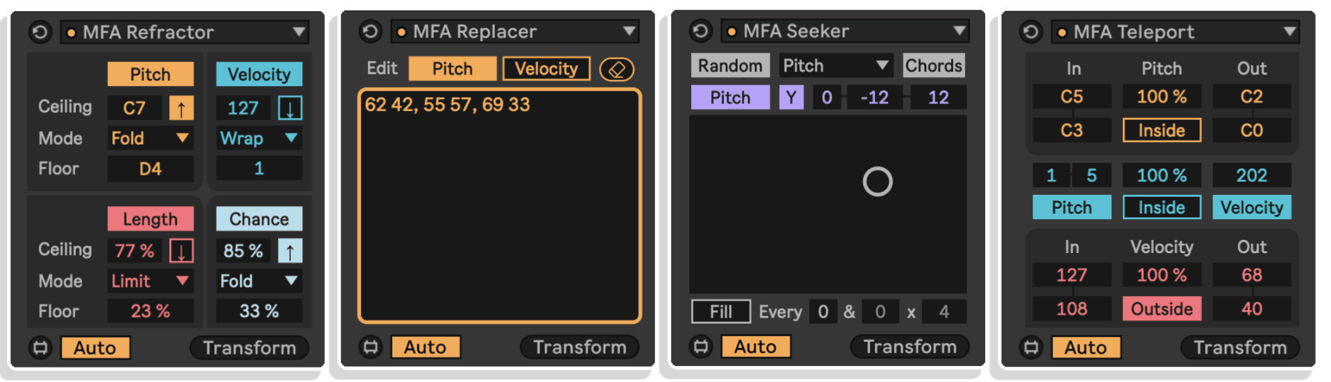midi toolset 003 by manifest audio