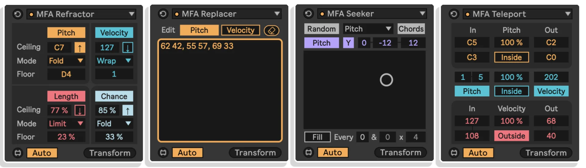 midi toolset 003 by manifest audio