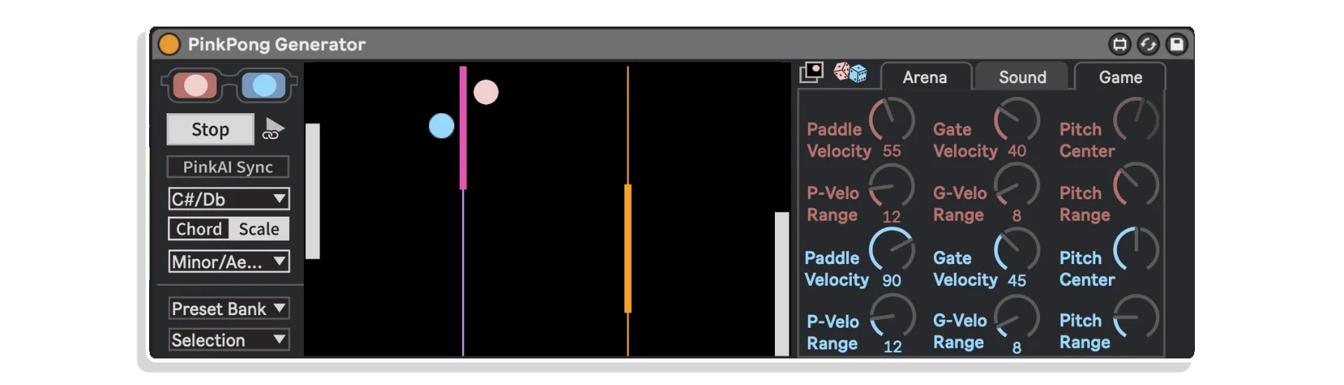 pink pong generator by 4 chamber sound