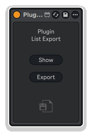 plugin list export by killihu