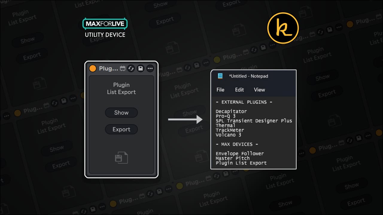 plugin list export by killihu