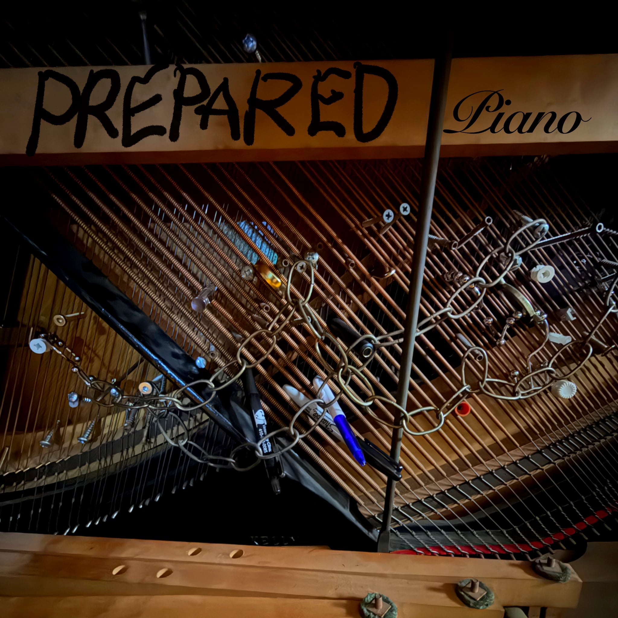 It sounds like a broken piano.