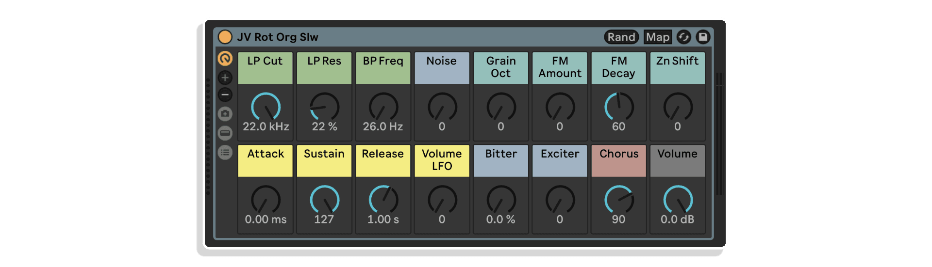 jv keys by cluster sound