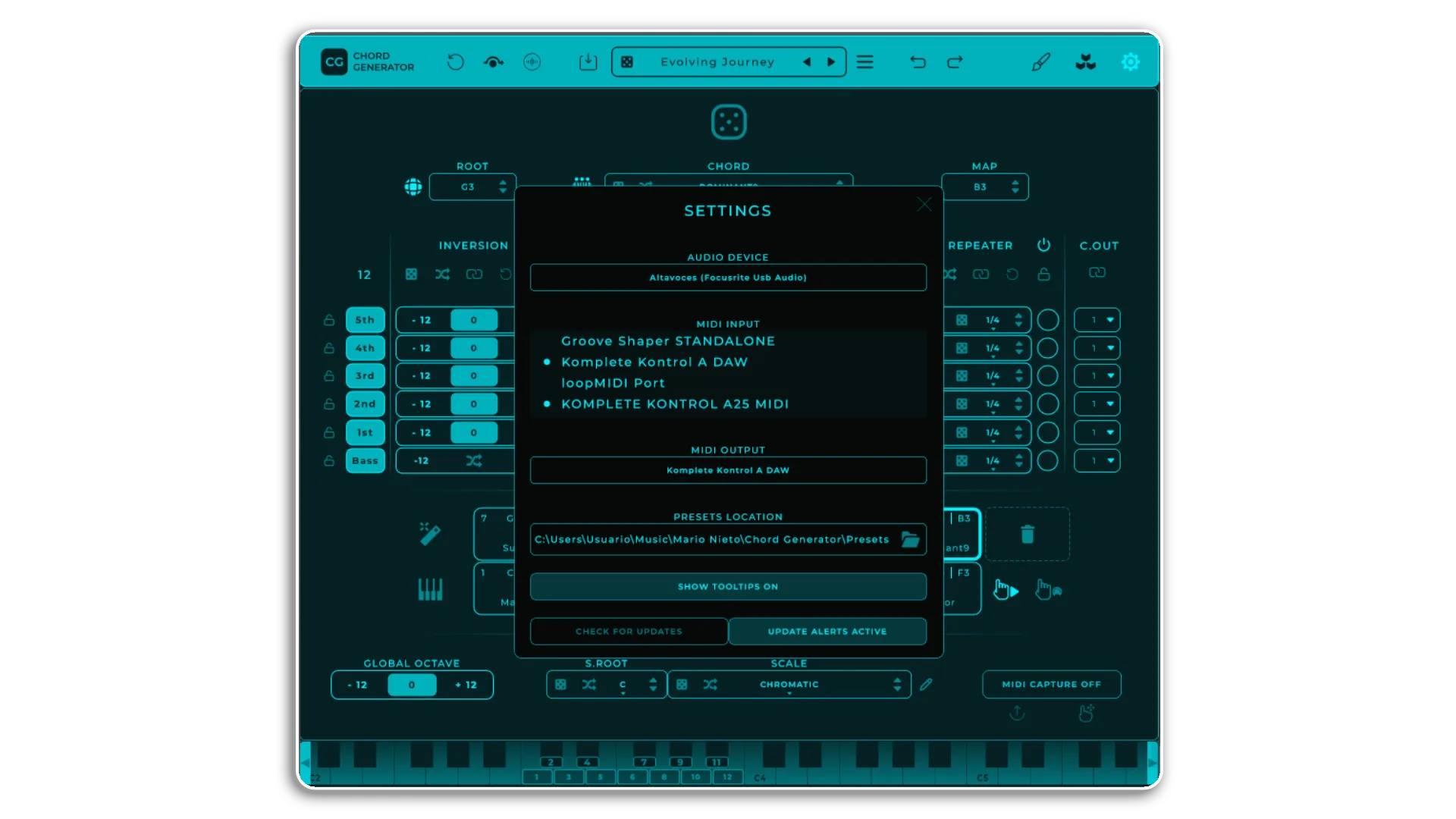 chord generator vst by mario nieto