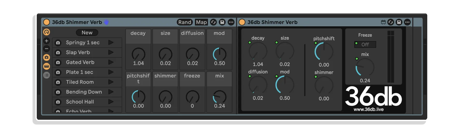 shimmer verb by 36db