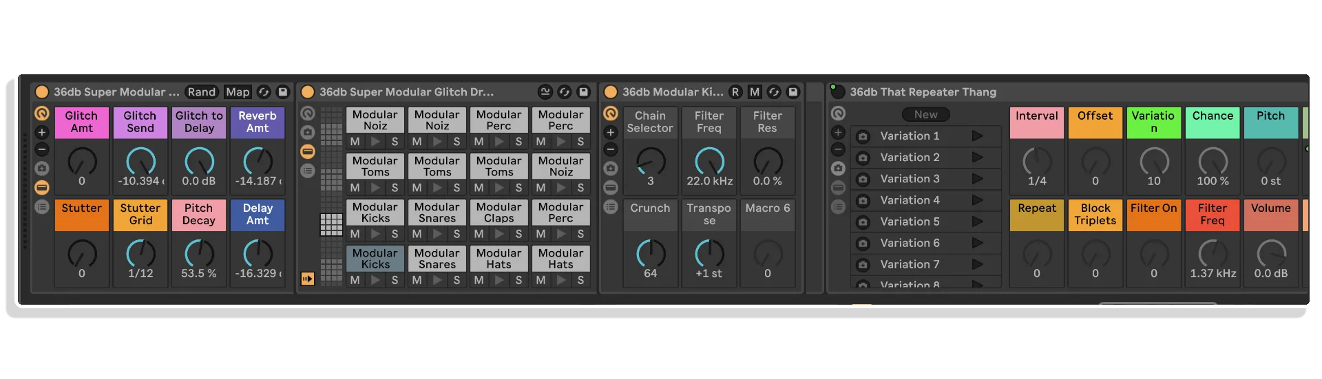 super modular drum machine by 36db
