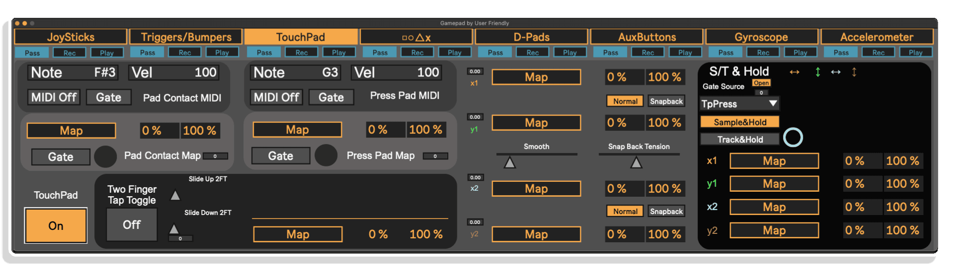gamepad maxforlive by user friendly