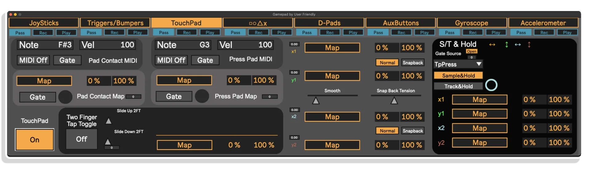 gamepad maxforlive by user friendly