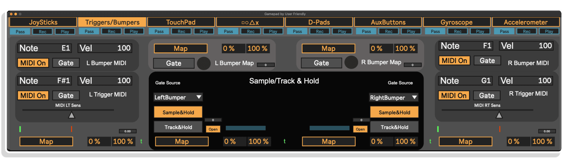 gamepad maxforlive by user friendly