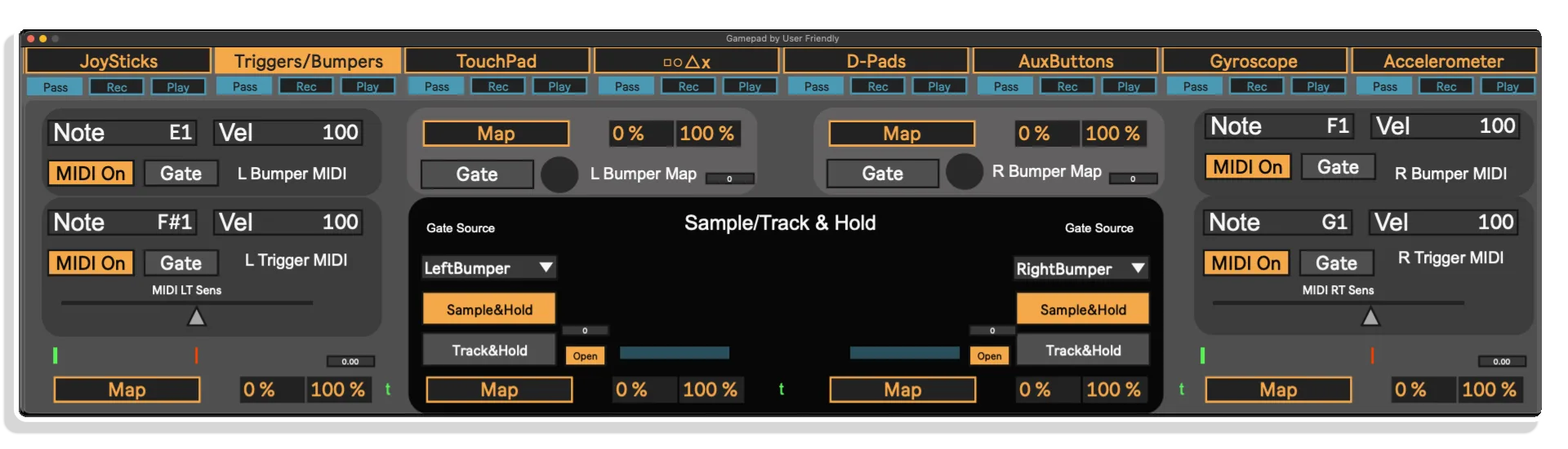 gamepad maxforlive by user friendly