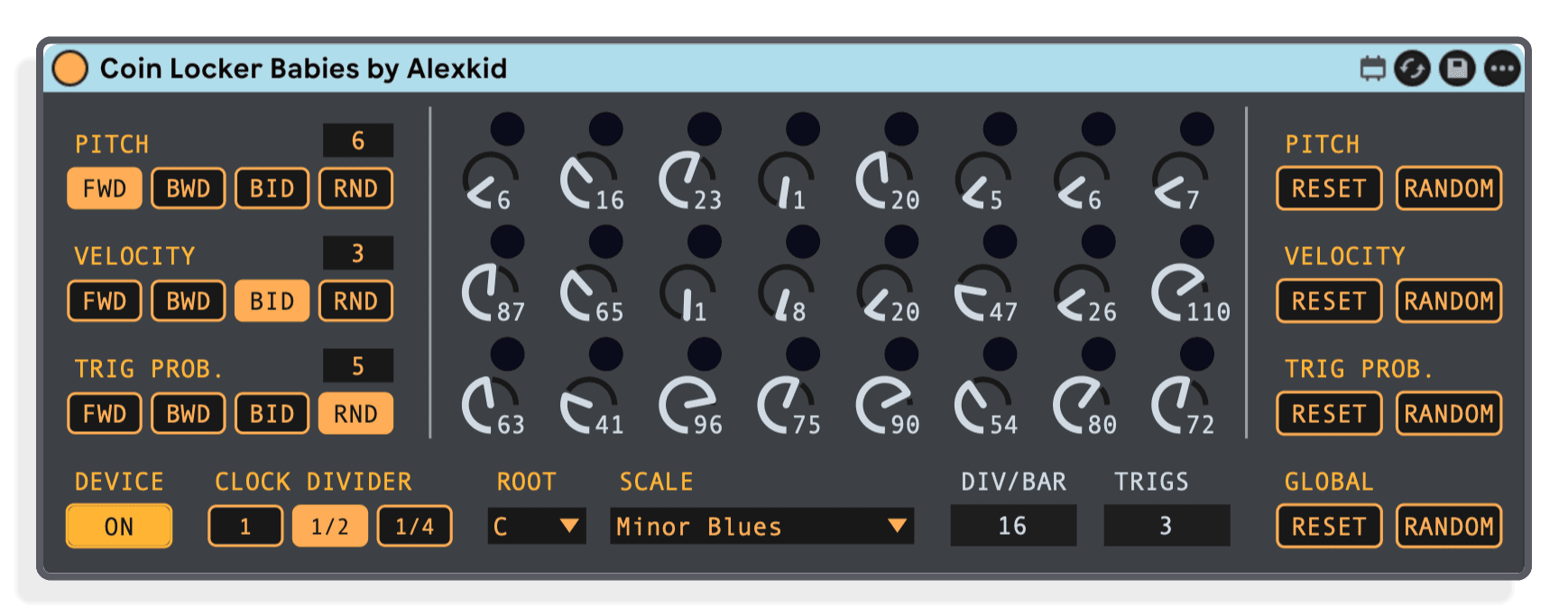 Euklidscher Ambient-Pattern-Generator