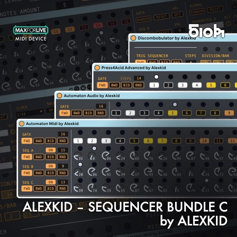 Alexkid Sequencer Bundle C | Acid, Euclidean & Chromatic