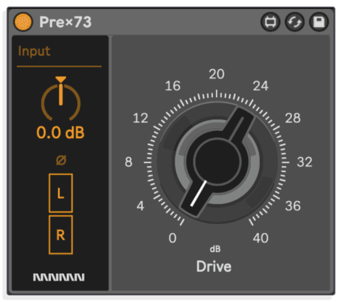 Vintage Preamp Emulation with Drive Control