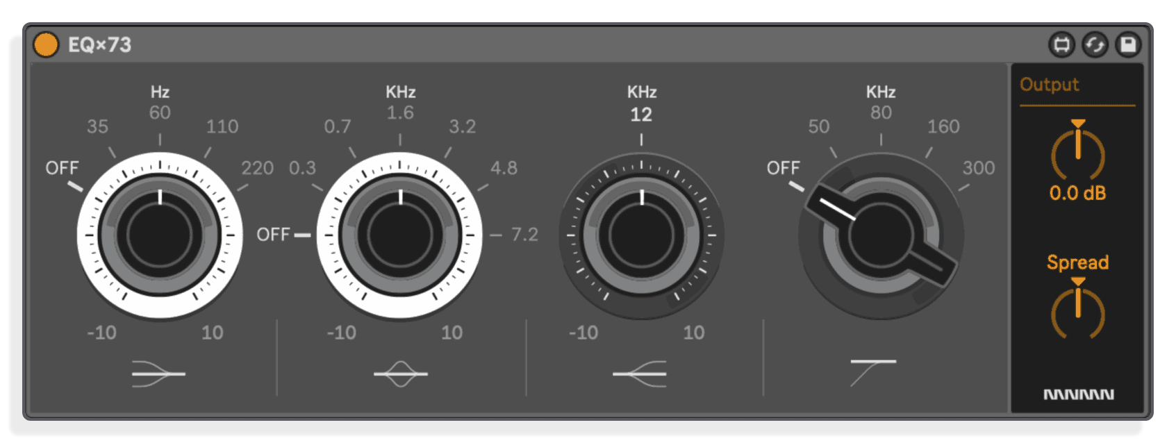 Flexible Four-Band Tone Shaping
