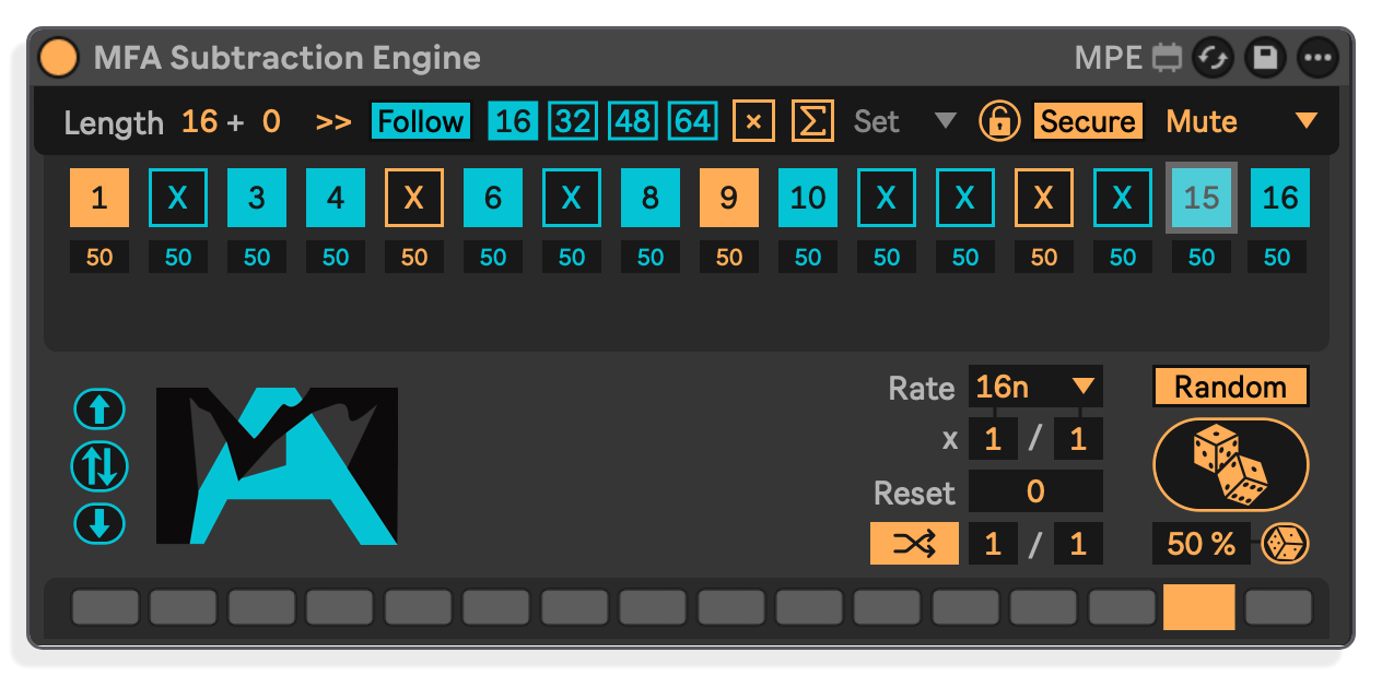 64-Step Mute Sequencer