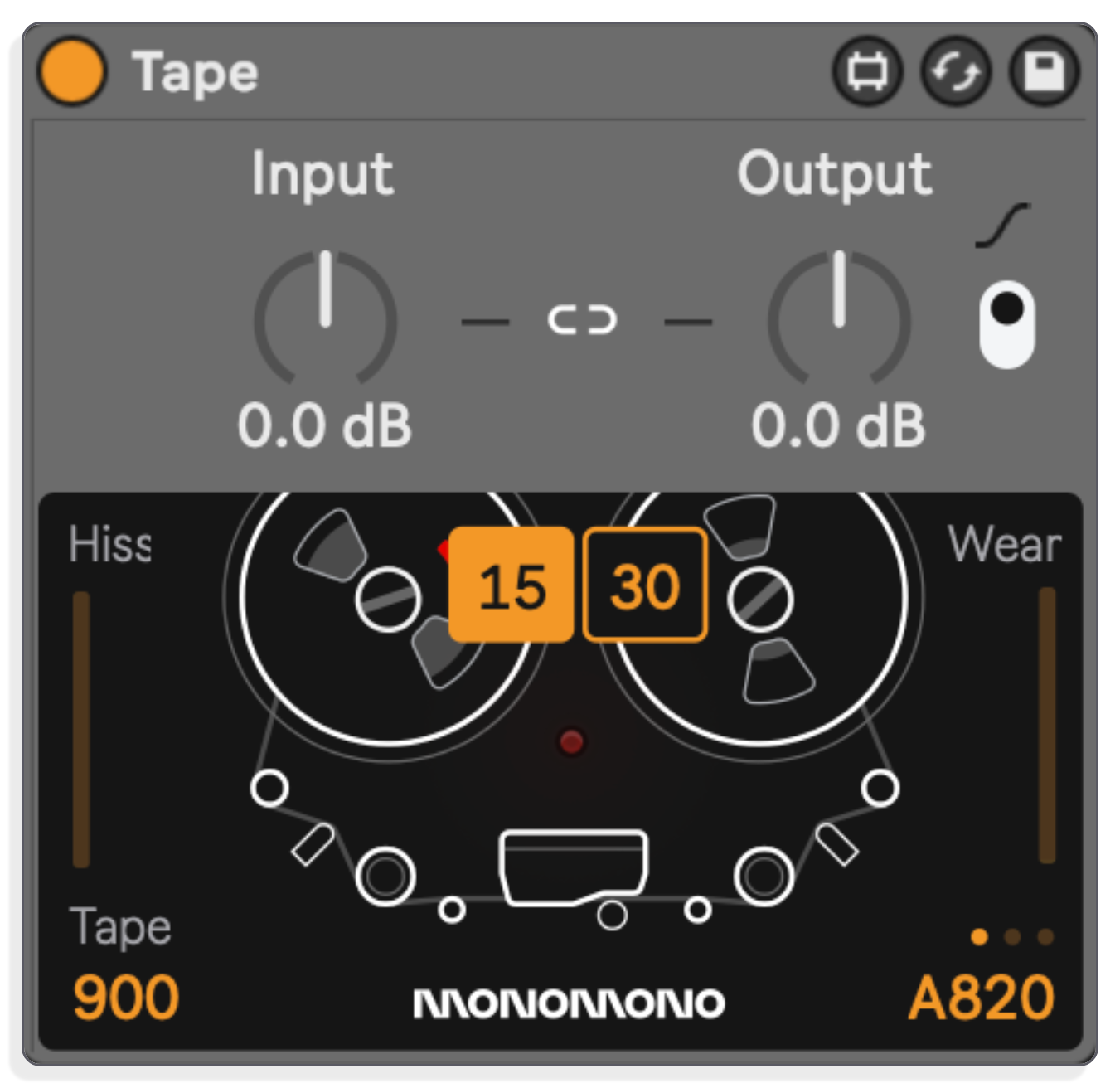 Tape colourbox inspired by classic Studer decks