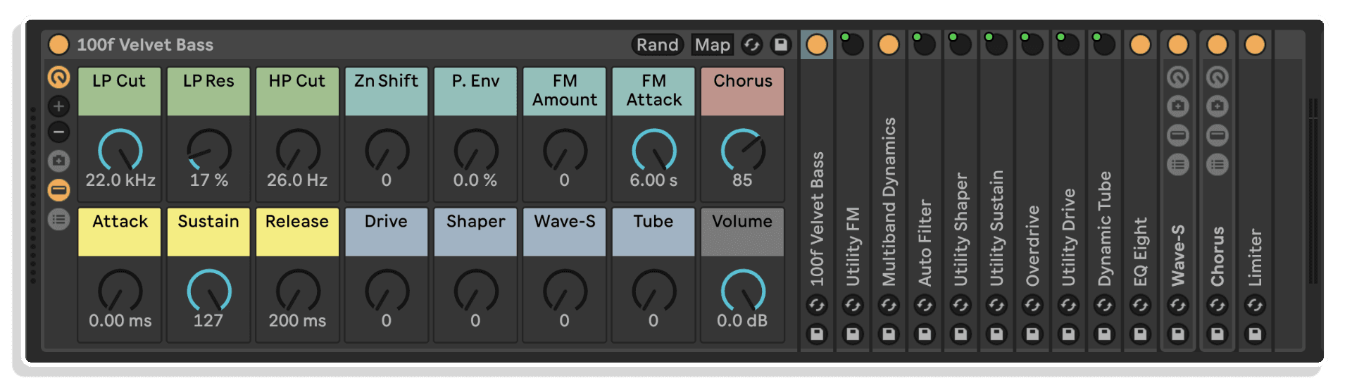 bass 100 f by cluster sound