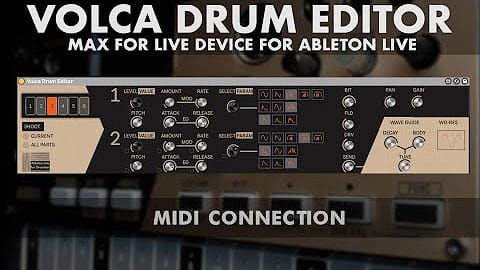 korg volca drum editor by ableton drummer