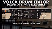 korg volca drum editor by ableton drummer