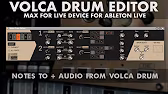 korg volca drum editor by ableton drummer