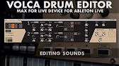 korg volca drum editor by ableton drummer