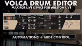 korg volca drum editor by ableton drummer