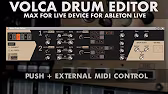 korg volca drum editor by ableton drummer