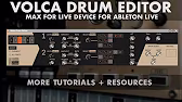 korg volca drum editor by ableton drummer